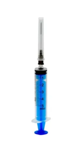 سرنگ 5 سی سی پیستون دار لوئر اسلیپ وی مد V-Med (بسته 100 عددی)